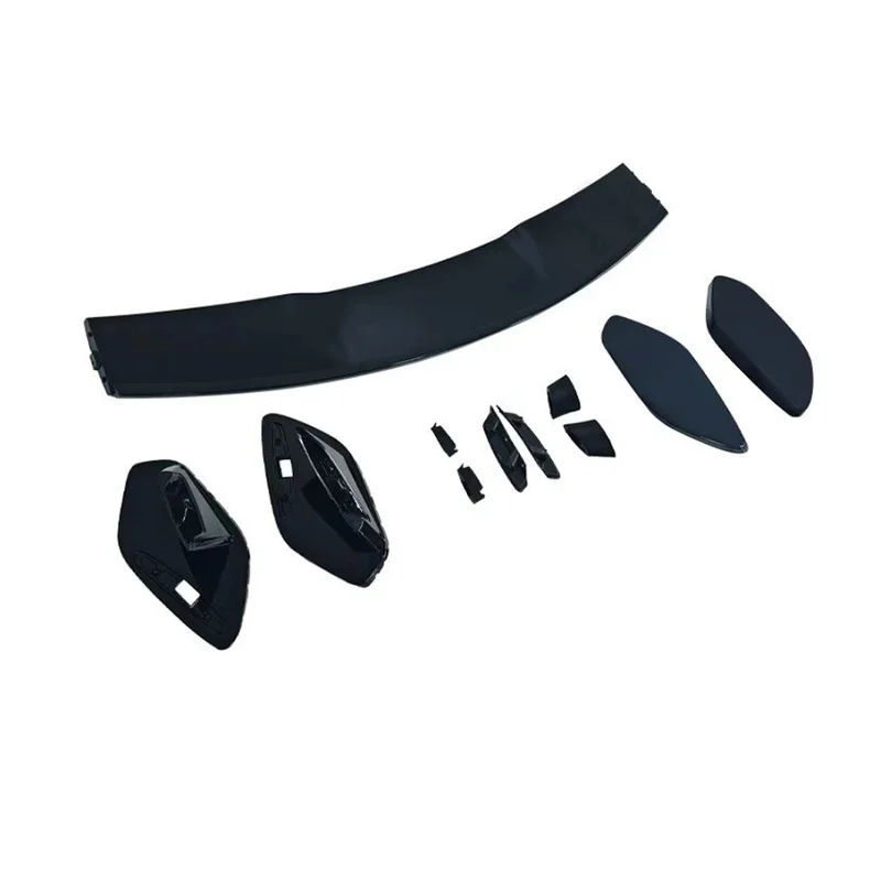 For Mercedes Benz A Class W177 2019+ Bright Black Tail fins Rear Trunk Spoiler Guide Wing glossy black Rear Wing Car Diverter