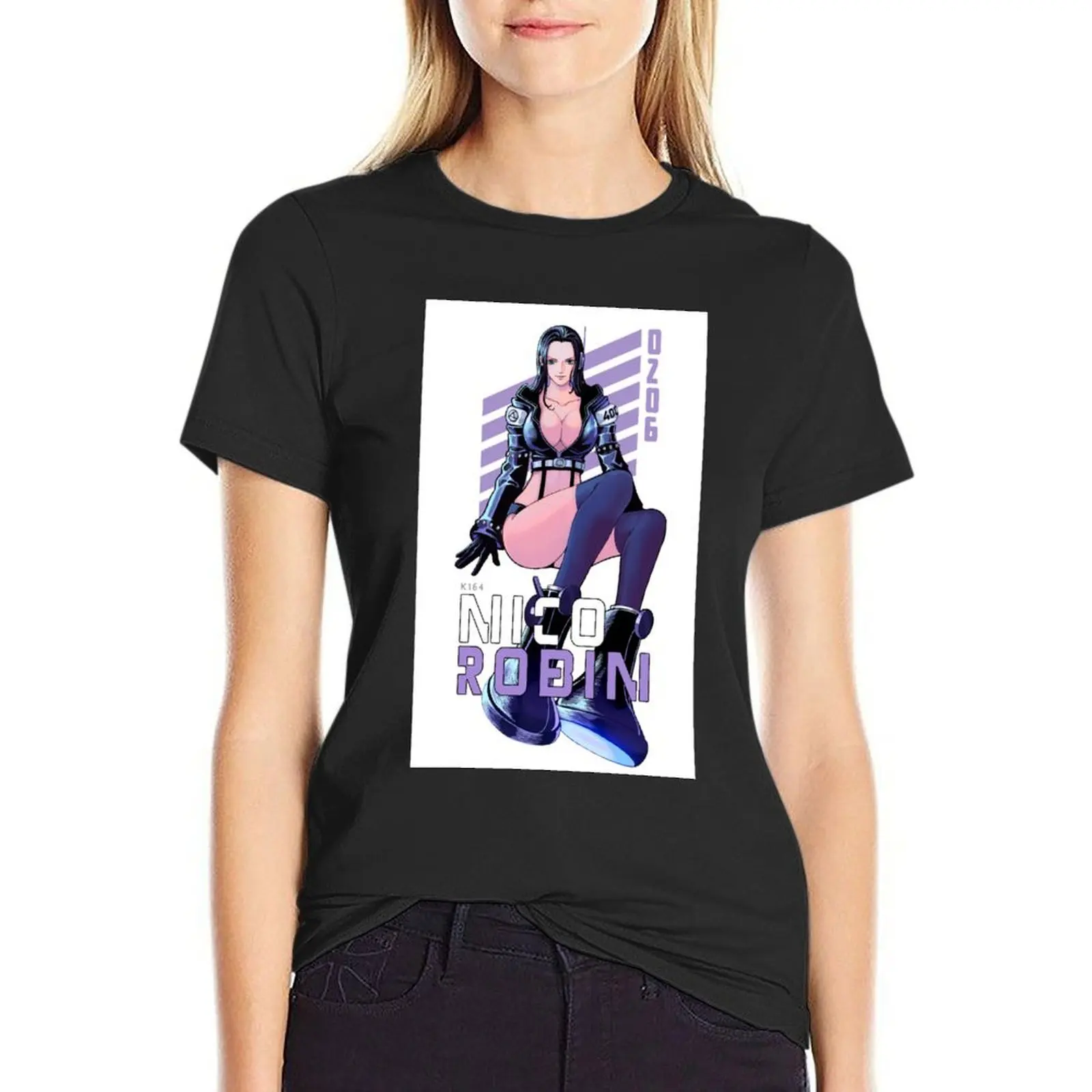 Nico Robin (Egghead Arc) T-Shirt animal prinfor Blouse black t-shirts for Women