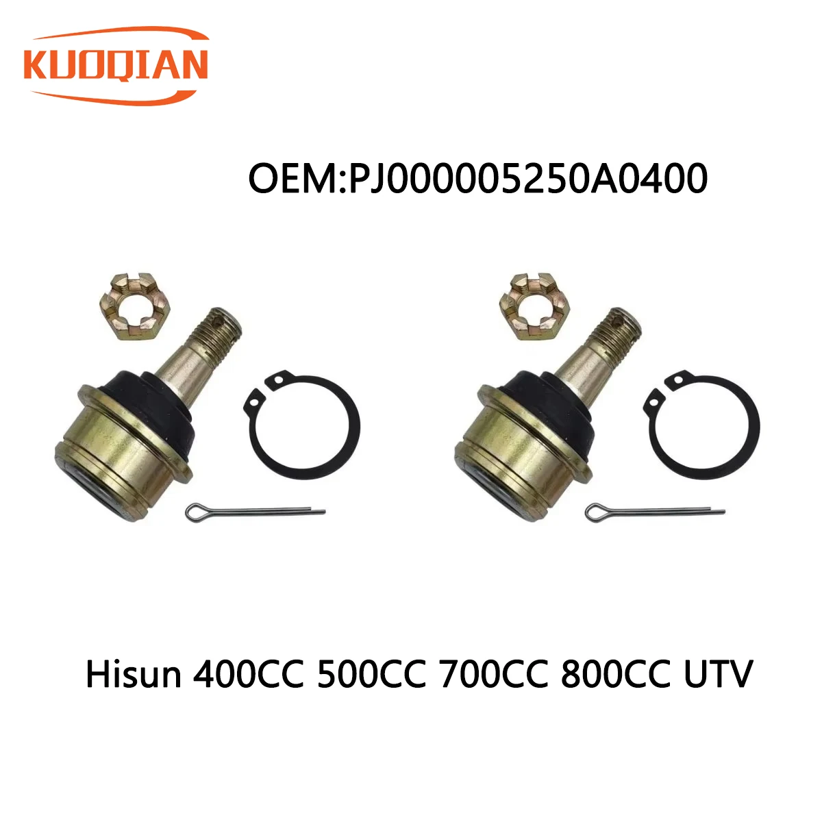 Hisun 400CC 500CC 700CC 800CC UTV QUAD Ball Joint Tie Rod End Assy Ball Pin E Steering Knuckle Arm  PJ000005250A0400