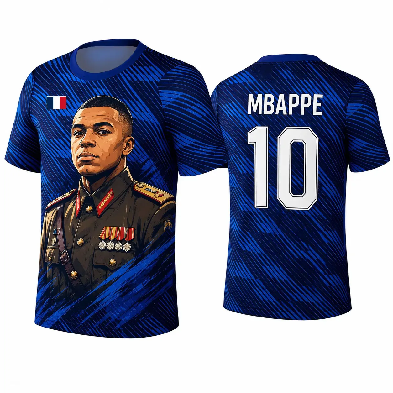 Men's Comfortable Jersey T-Shirt, Mbappe Fan Printed Breathable Jersey