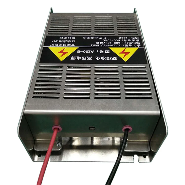 High Voltage Power Supply for Barbecue Truck Smoke Purifier Electrostatic Dust Removal 200W Air Purifier Accessories