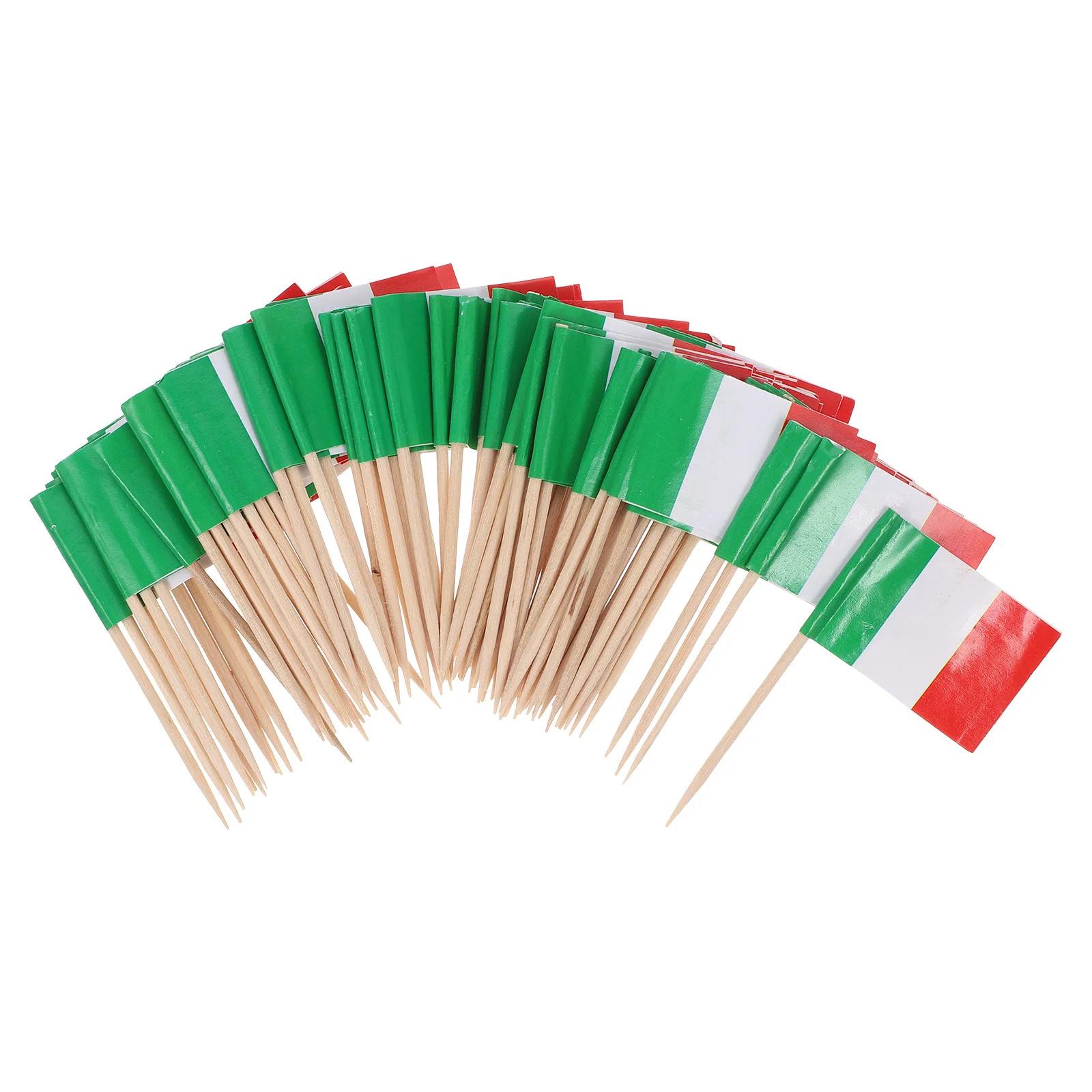 

100Pcs Decorative Cake Picks Flag Toothpicks for Cupcake Cake Decoration Party Favors Unique Design Bright Colors Fun Food