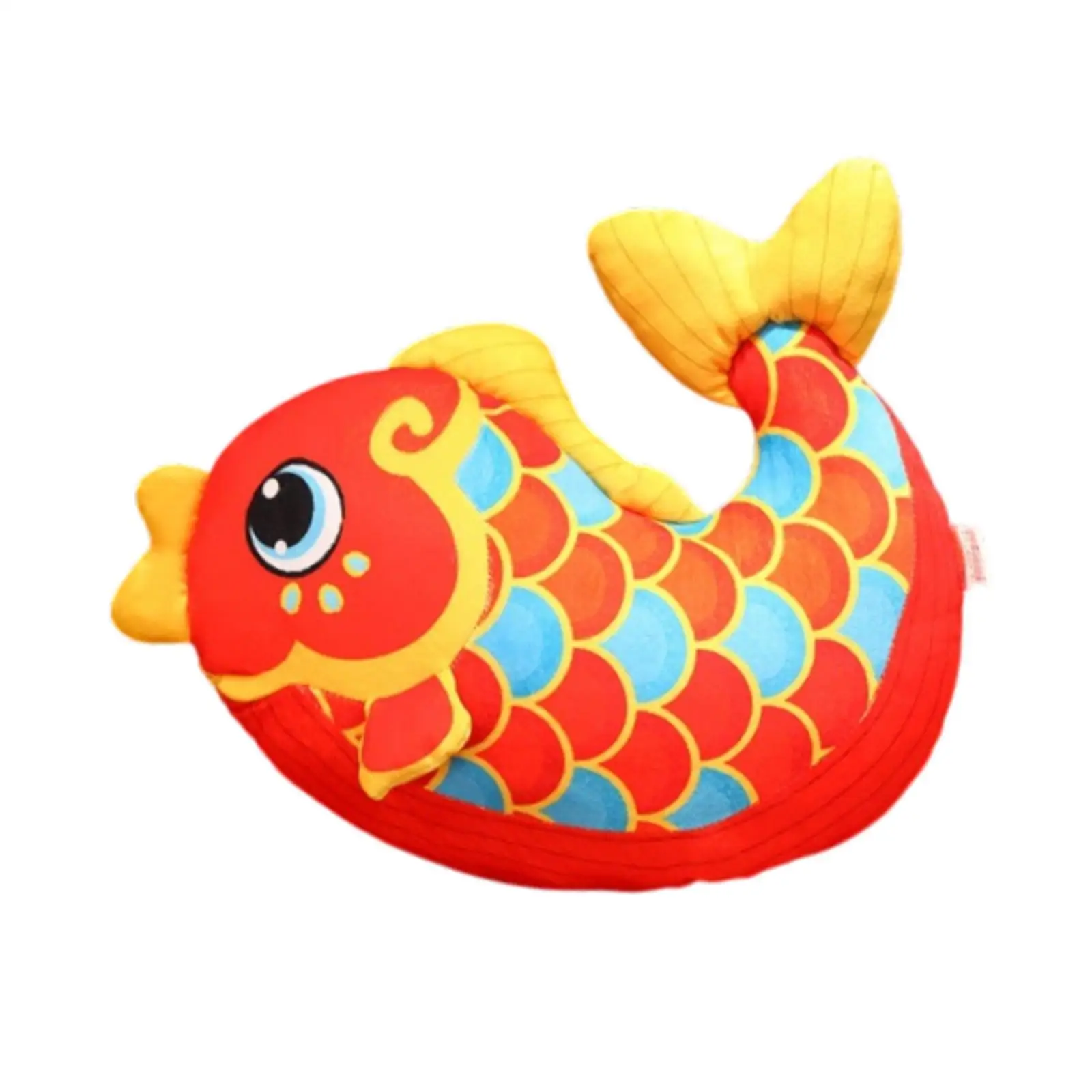 Koi Fish Plush Pillow Soft Stuffed Animal Toy for Lunar Year Anniversary Bed