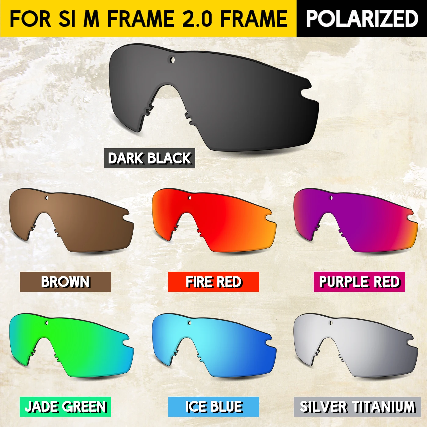 

Premium Polarized Replacement Lenses for Oakley Si M Frame 2.0 Sunglasses –100% UV Protection