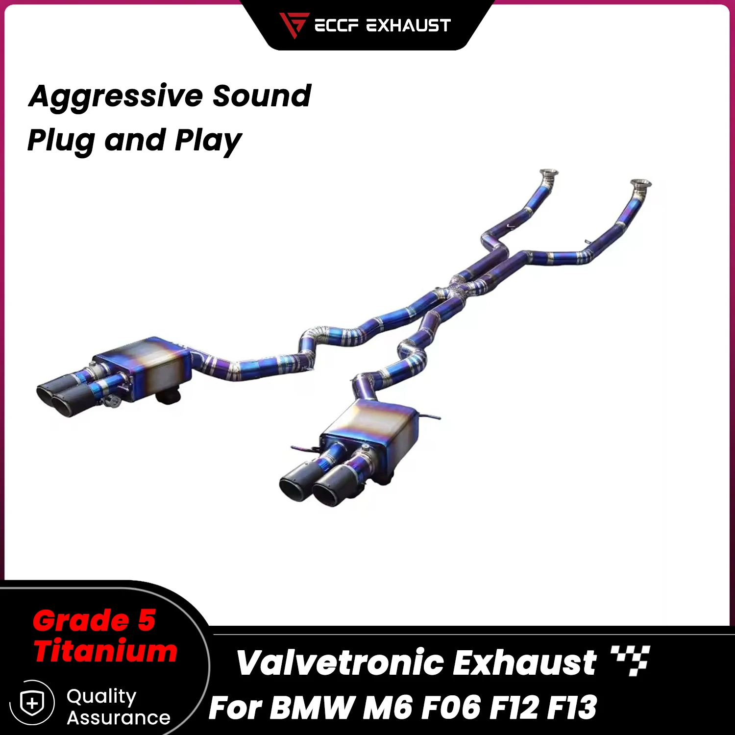 

TItanium Valvetronic Catback Exhaust for BMW M6 F06 F12 F13 Unleash True Exhaust Performance Easy Installation
