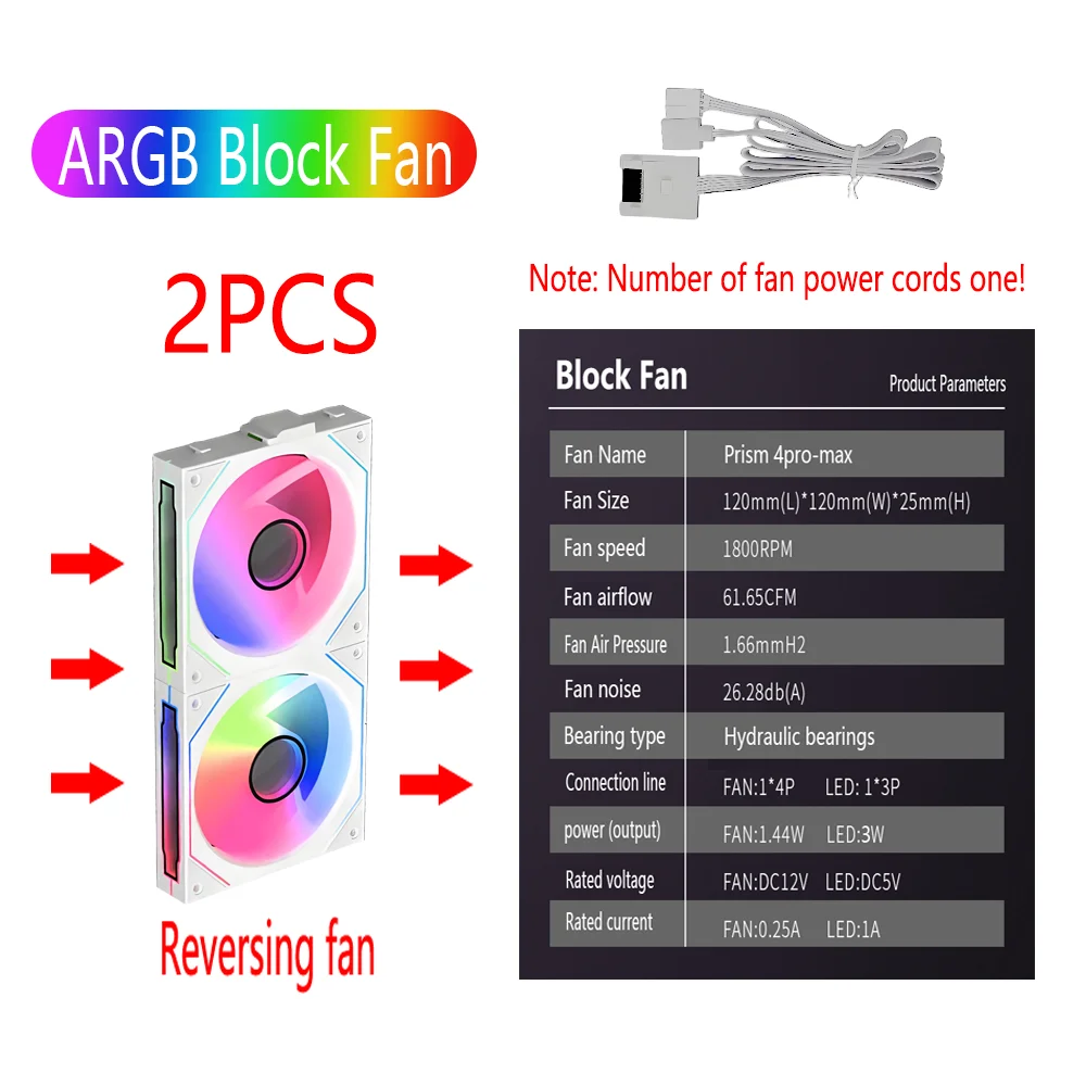 Variant: White Reverse 2PCS