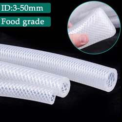 1m/Lot ID 3-50mm Food Grade Silicone Hose Heat Resistant High Pressure Explosion-proof Tube Double Layer Braided Rubber Hose