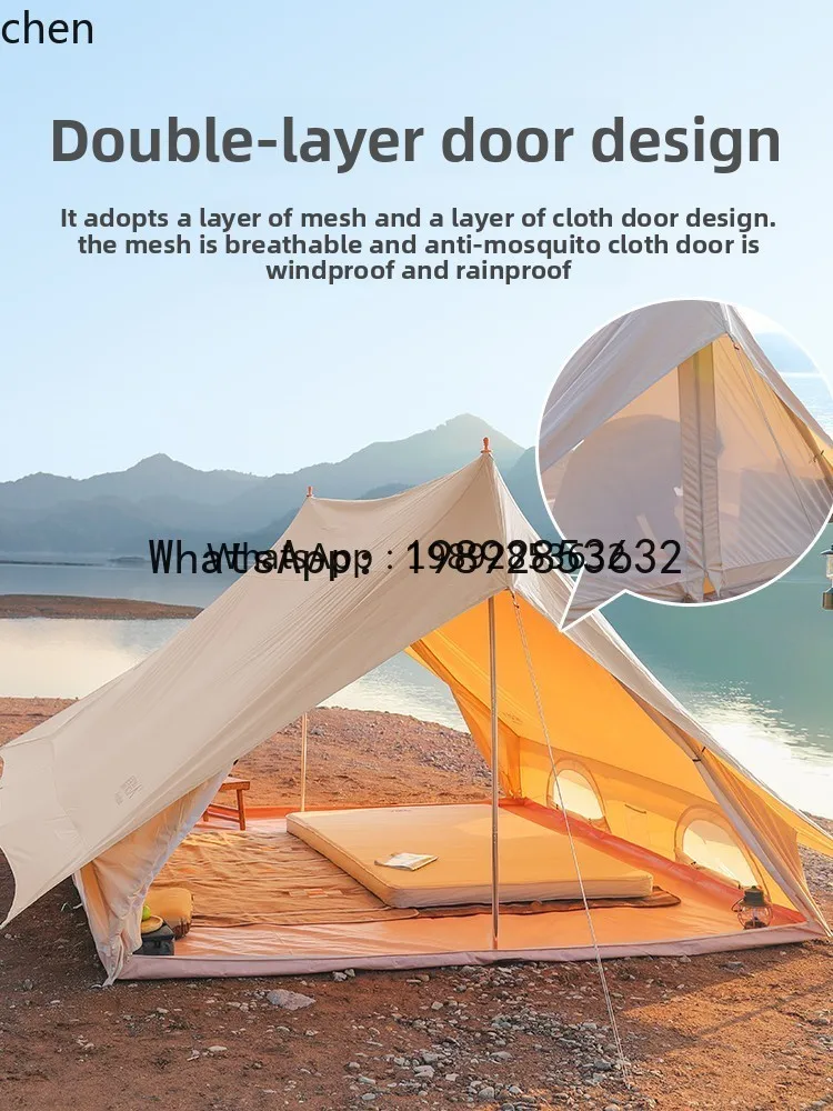 ABC outdoor tent rainstorm-proof luxury  tent thickened cotton large camping tent