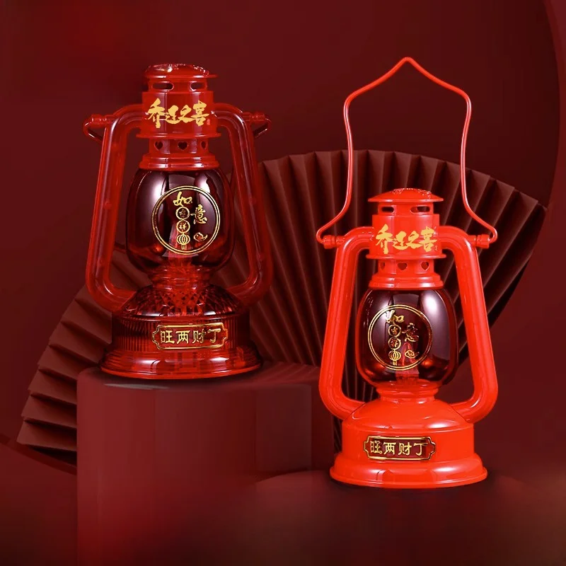 

Wedding Celebration Long Burning Lanterns New Home Moving in Decorative Lights Red Boat Lanterns Children's Festival Gifts