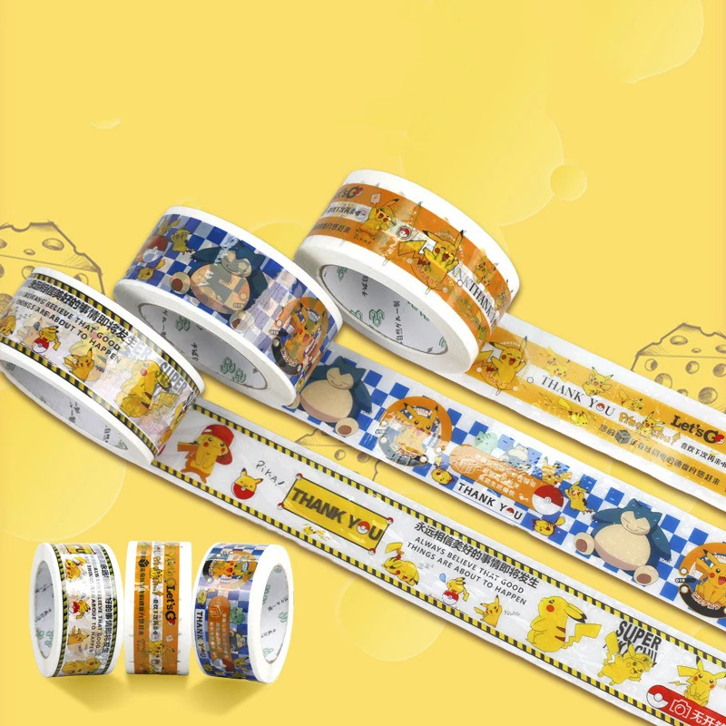 5cm x 100Y Cartoon Printed Packaging Tape Colored BOPP Sealing Tapes Express Packing Supplies Delivery Decorative Tape