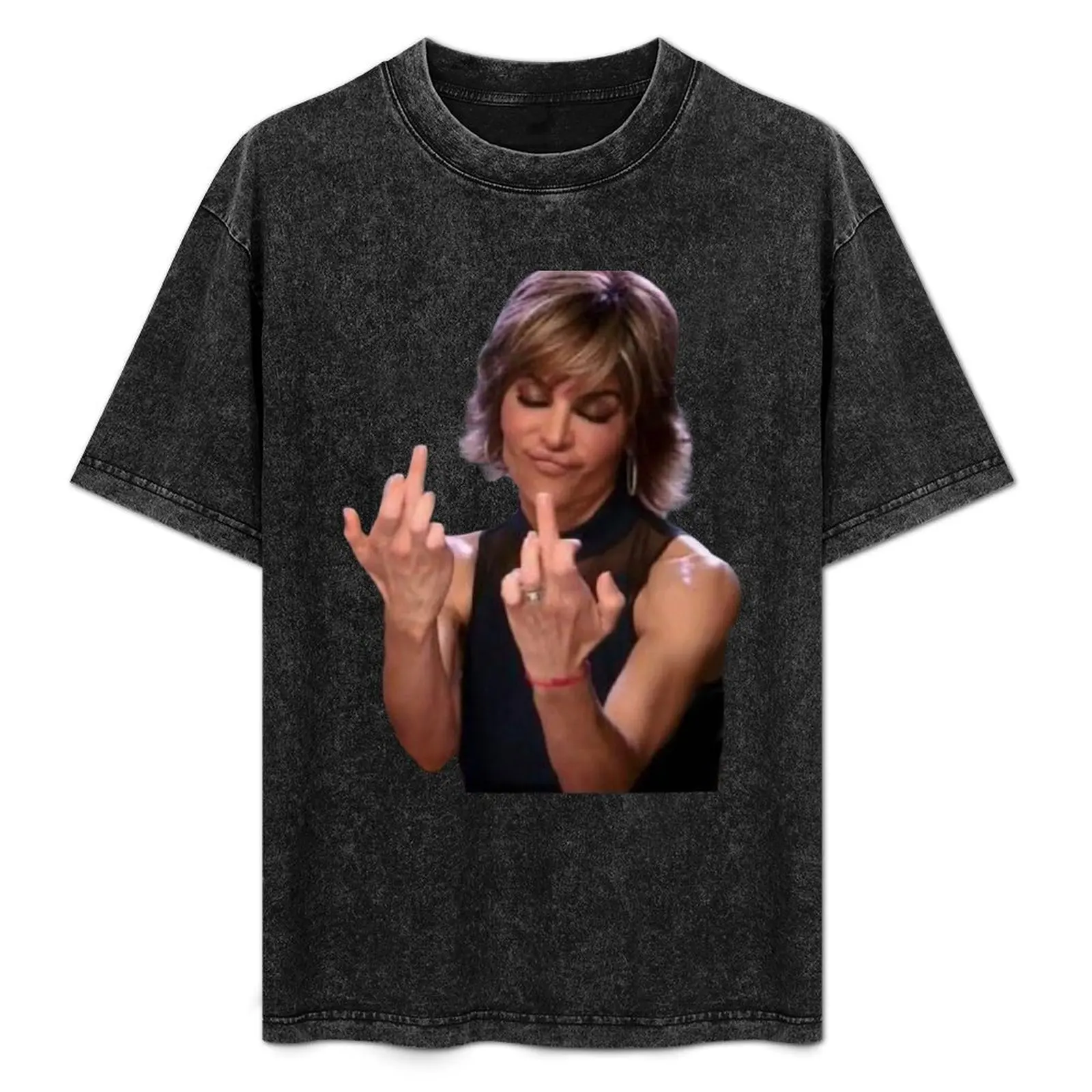 

Lisa Rinna middle finger164 T-Shirt for a boy anime clothes anime man t shirt clothing for men