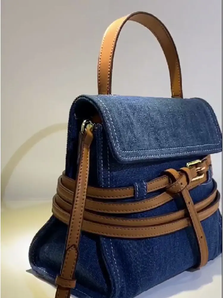 Borsa a tracolla ascellare a tracolla con cintura in pelle scamosciata smerigliata Versatile Casual borsa a tracolla di grande capacità borsa media