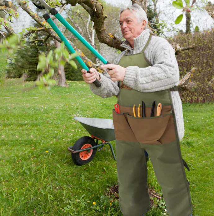Horticultural leg protection apron multiple pockets garden trimming Oxford cloth wear-resistant dirt resistant apron work clothe