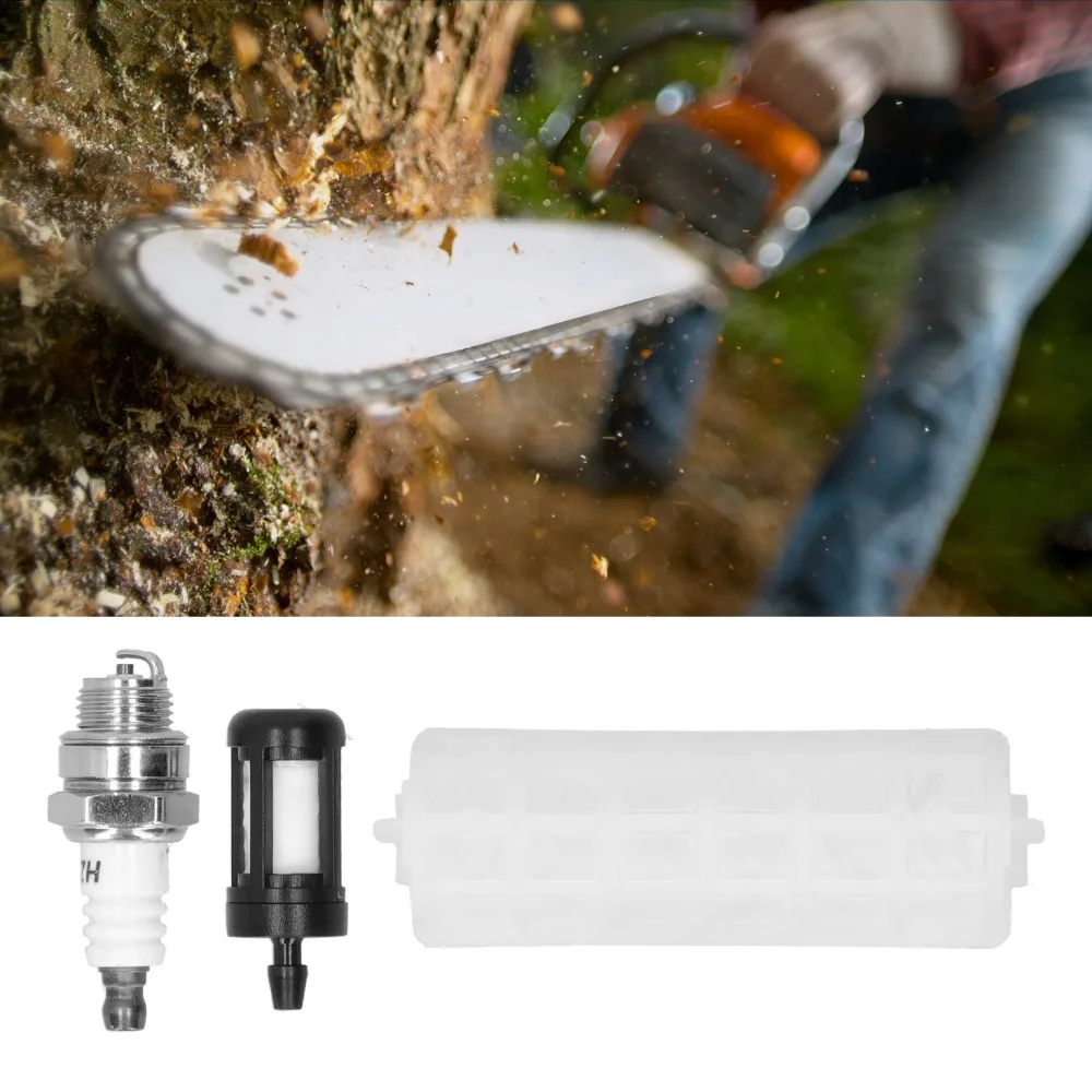 Plastic Chainsaw Spark Plug Black and White Compact Chainsaw Air Filter Easy to Install for STIHL 021 023 025 MS210 MS230 MS250