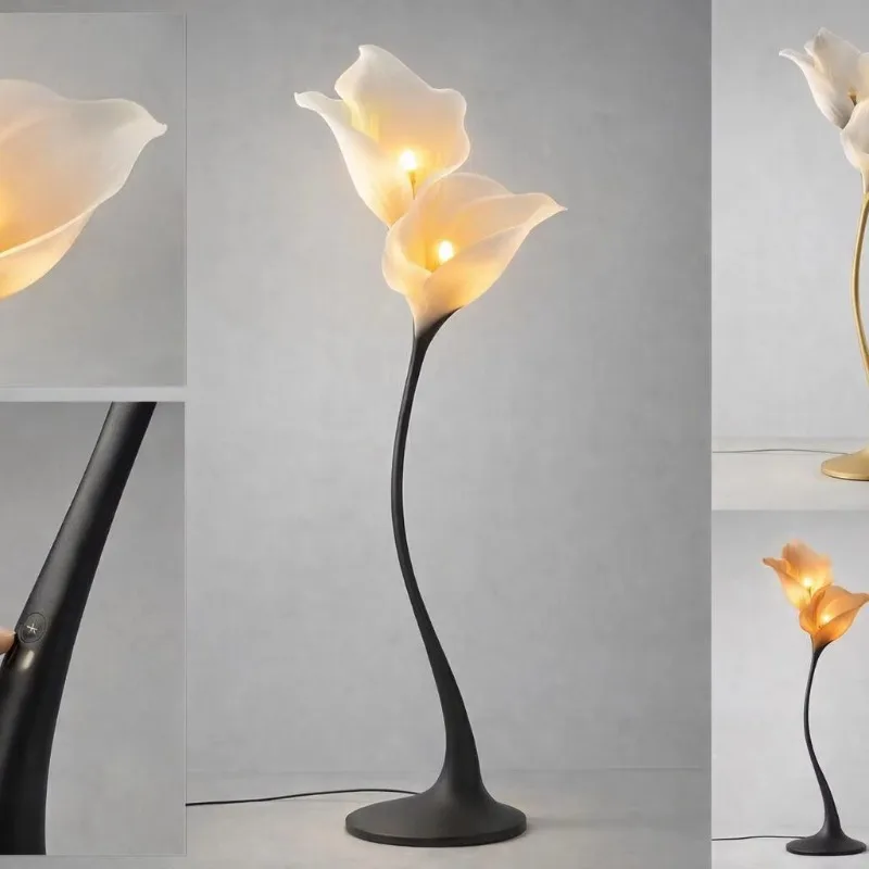 Calla lily handmade paper lantern art lamp - waterproof and heat-resistant, suitable for home decoration