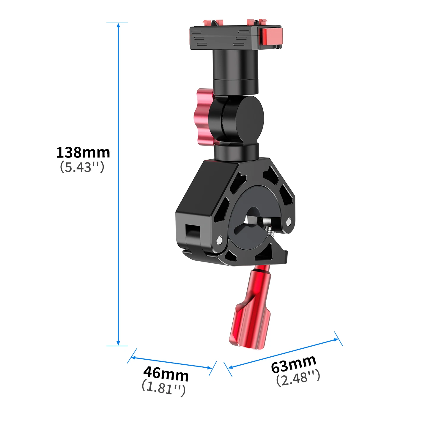 Magnetische Schnellspann-Fahrradhalterung 360 ° Dämpfung für Insta360 GO 3 3S Ace Pro 2 X6 für DJI OSMO Action 5 GoPro Hero Kamera-Klemme – Detail 26