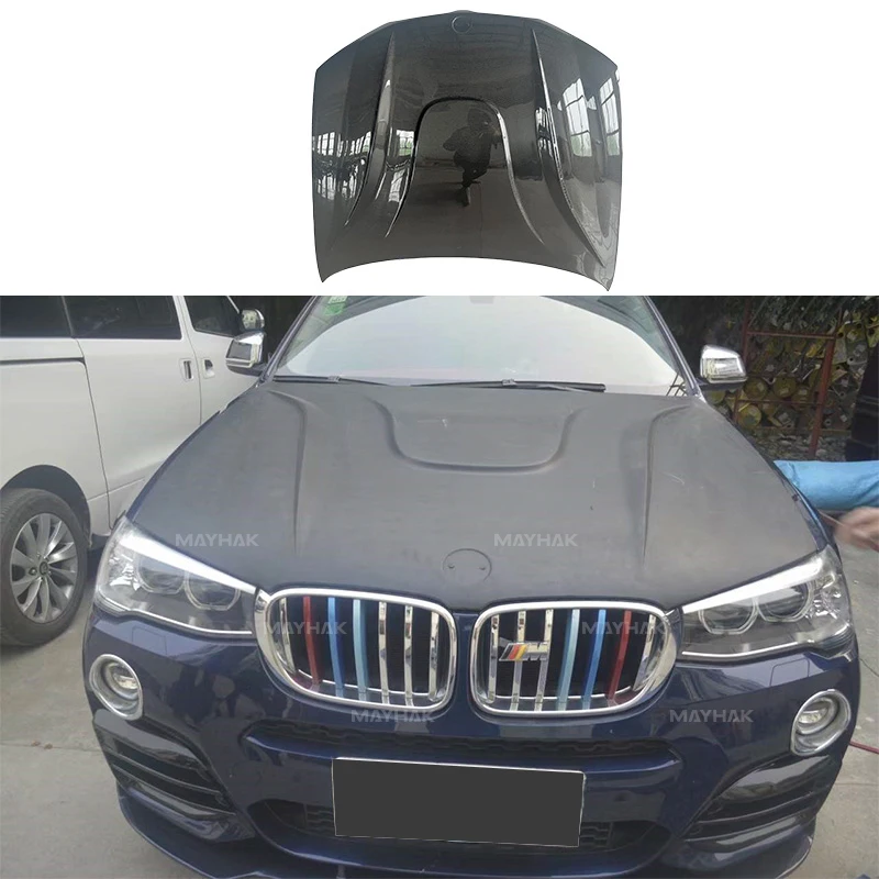 

Wholesale Auto Car Parts Carbon Fiber Engine Hood Cover Hood Bonnet for BMW F25 X3 F26 X4 HM Style