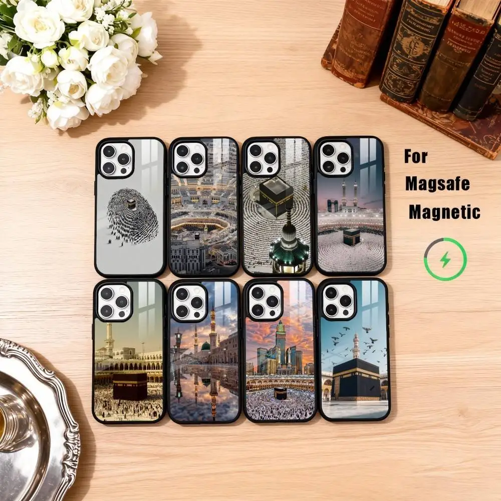 

Pilgrims IN Mecca Cover Phone Case For iPhone17,16,15,14,13,12,11 Plus,Pro Max Magnetic For Magsafe Wireless Charging
