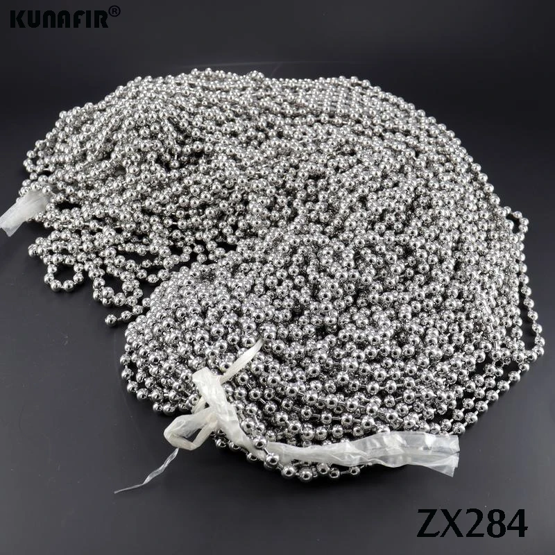 Beads chains  Ball Necklace Stainless steel Fashion Jewelry Man Male 1.2mm-5mm KUNAFIR ZX010 ZX257 Sale for Meter