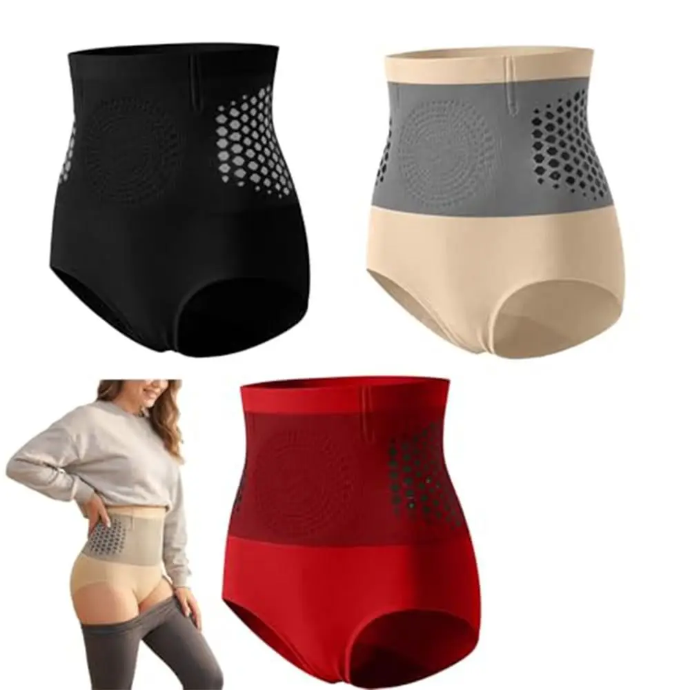 High Waisted Sculpting Shorts Abdominal Contraction Seamless Sculpting Fat-Burn Shorts Compression Underwear