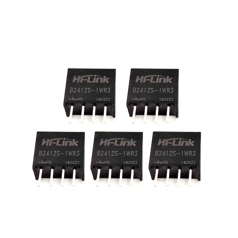 Hi-Link B24_S-1WR3 1W 3.3V/5V/9V/12V/15V/24V DC-DC Single Output Power Converter Module 21.6-26.4V