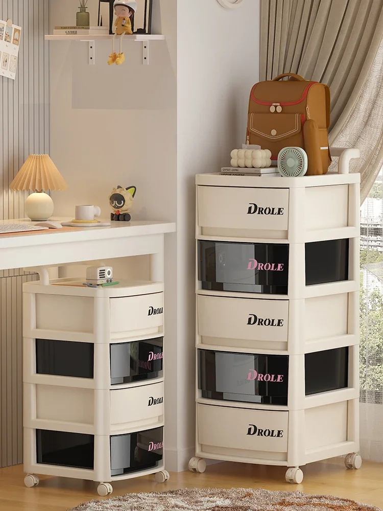 desk storage cabinet, drawer type, multi-layer small cart storage rack, office file and stationery storage cabinet