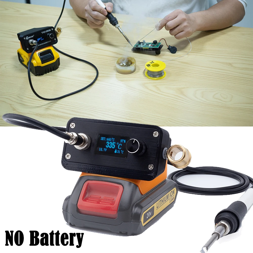 

OLED T12 Soldering Station Iron For Dewalt 18V Lithium Battery Soldering Station/iron Cordless DIY Repair (NO Battery)