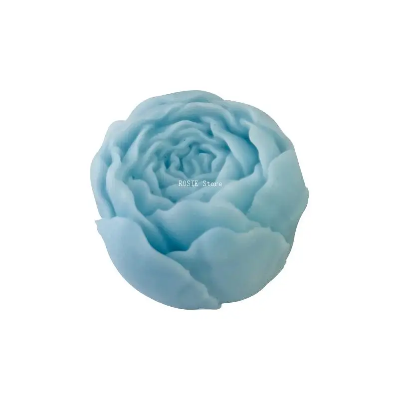 3d Pioen Bloem Siliconen Mal Aromatherapie Kaarsvorm Rozen Cake Decoratie Mousse Chocolade Mal Diy Kaars Maken Tool