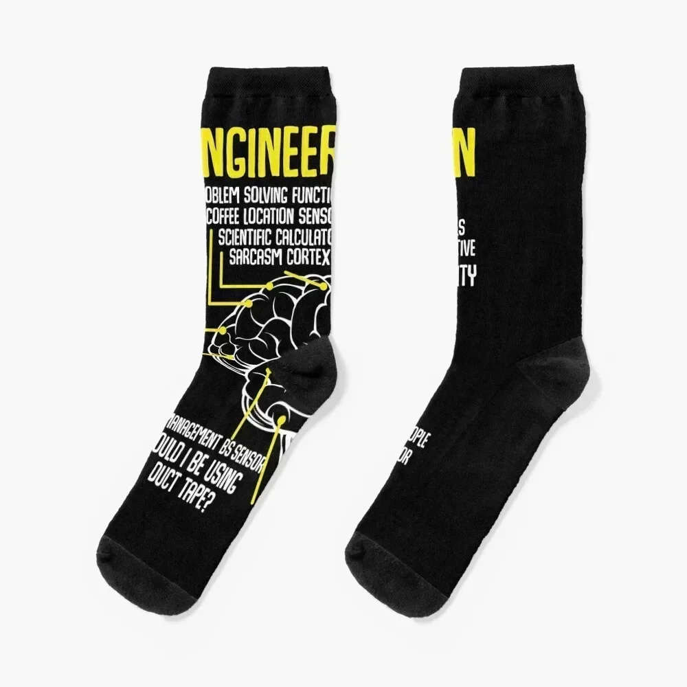 

Engineer's Brain Engineer degree Socks christmas gift funny gift retro Ladies Socks Men's