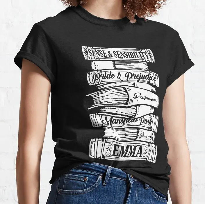 

Jane Austen Vintage Book Club Mr. Darcy Fans Literary Quotes Gifts T-Shirt Short sleeve Anime t-shirt