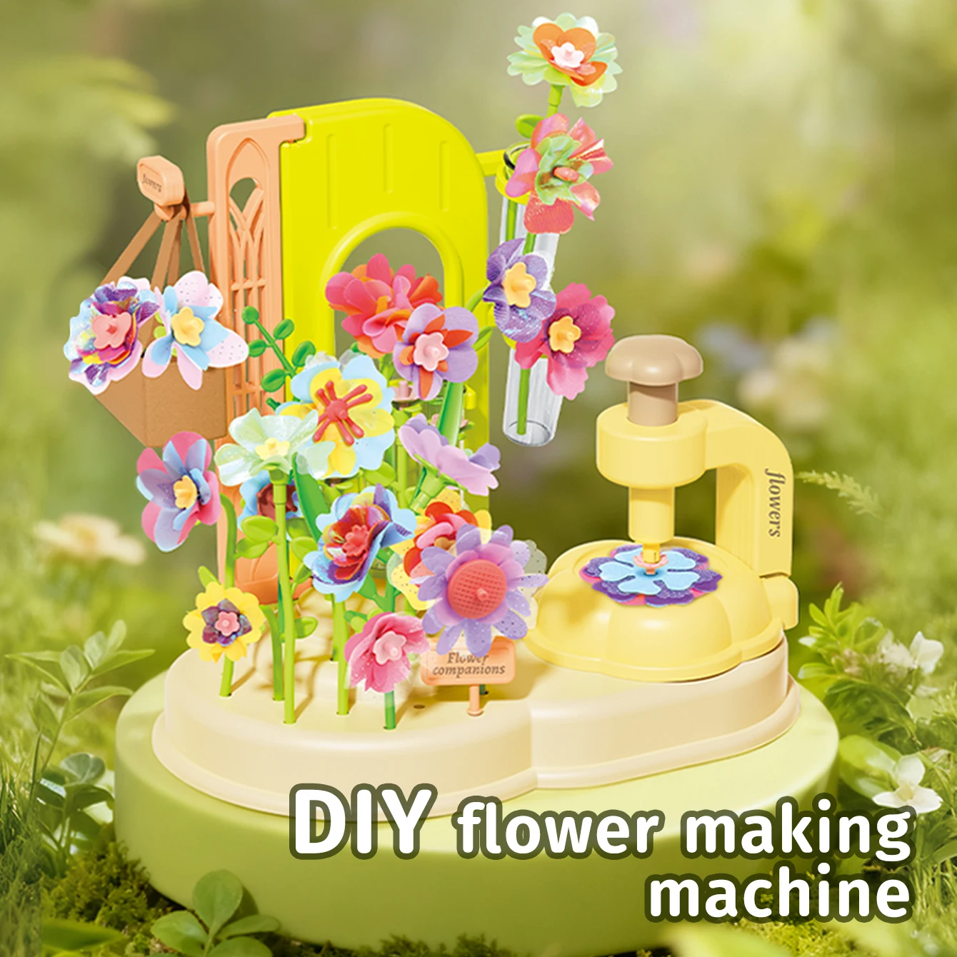 Children's DIY handicraft toys, handmade simulated bouquets, embossing machine sets, birthday gifts for girls and boys