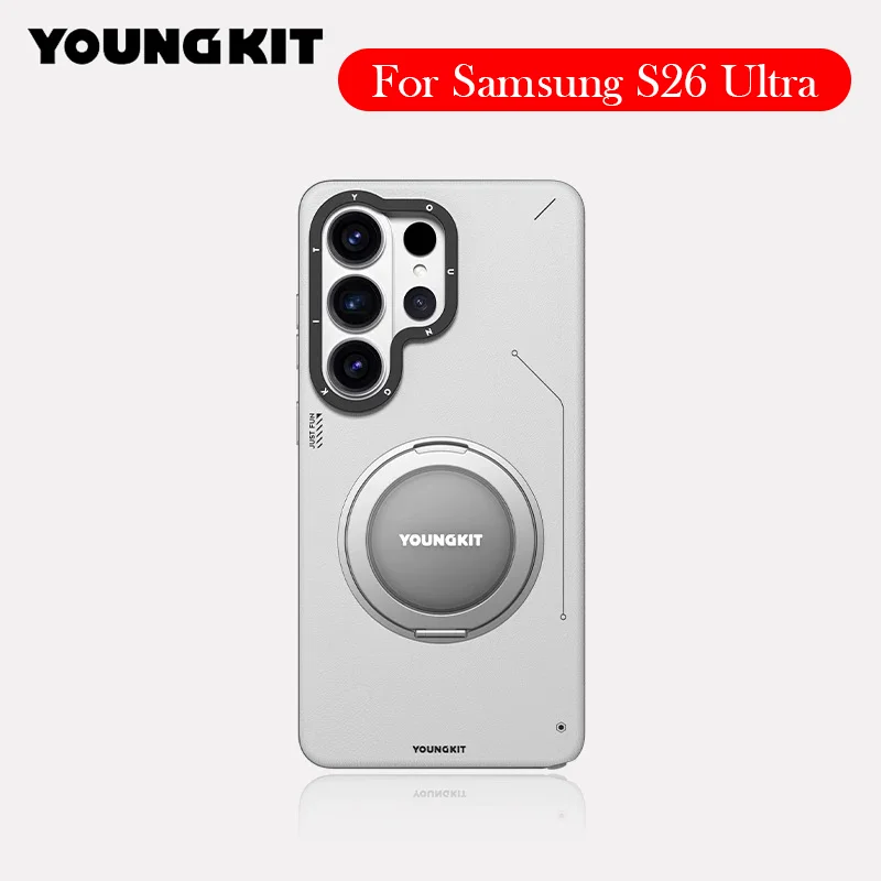 

Кожаный чехол YOUNGKIT для Samsung S26 Ultra, чехол-накладка с беспроводной зарядкой для SAMSUNG S26 ULTRA