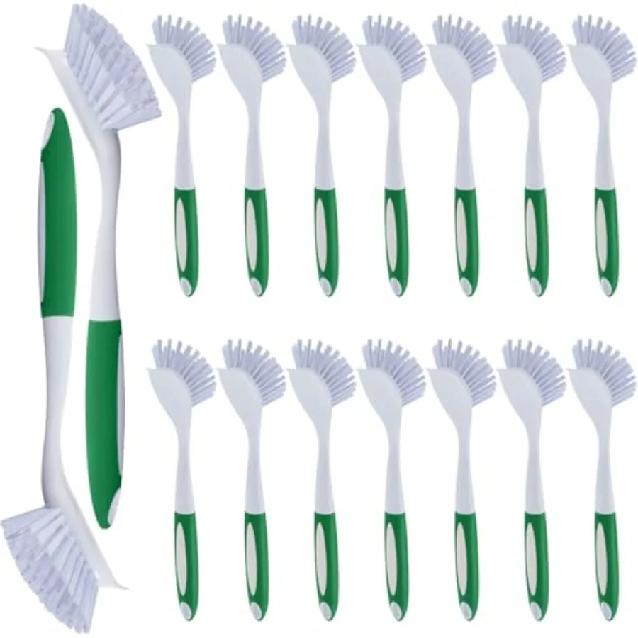 

Pcs Kitchen Scrub Dish Brush Bulk with 11 Inch Anti Slip Handle Cleaning Dish Scrubber with Stiff Bristles Washing Scrub Brushe
