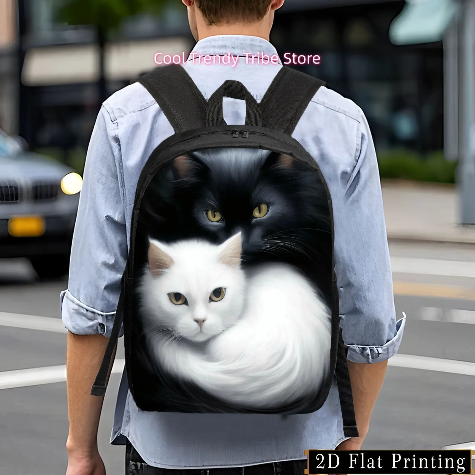 Casual Fashion Backpack, Simple and  Backpack. Creative Design Backpack for Young People, Lightweight and Large-capacity Versati