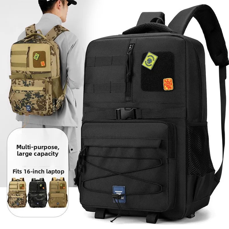 Camouflage Sports Travel Backpack Mountaineering Hiking Bag Casual Travel Bag with One Compartment for Outdoor Activities