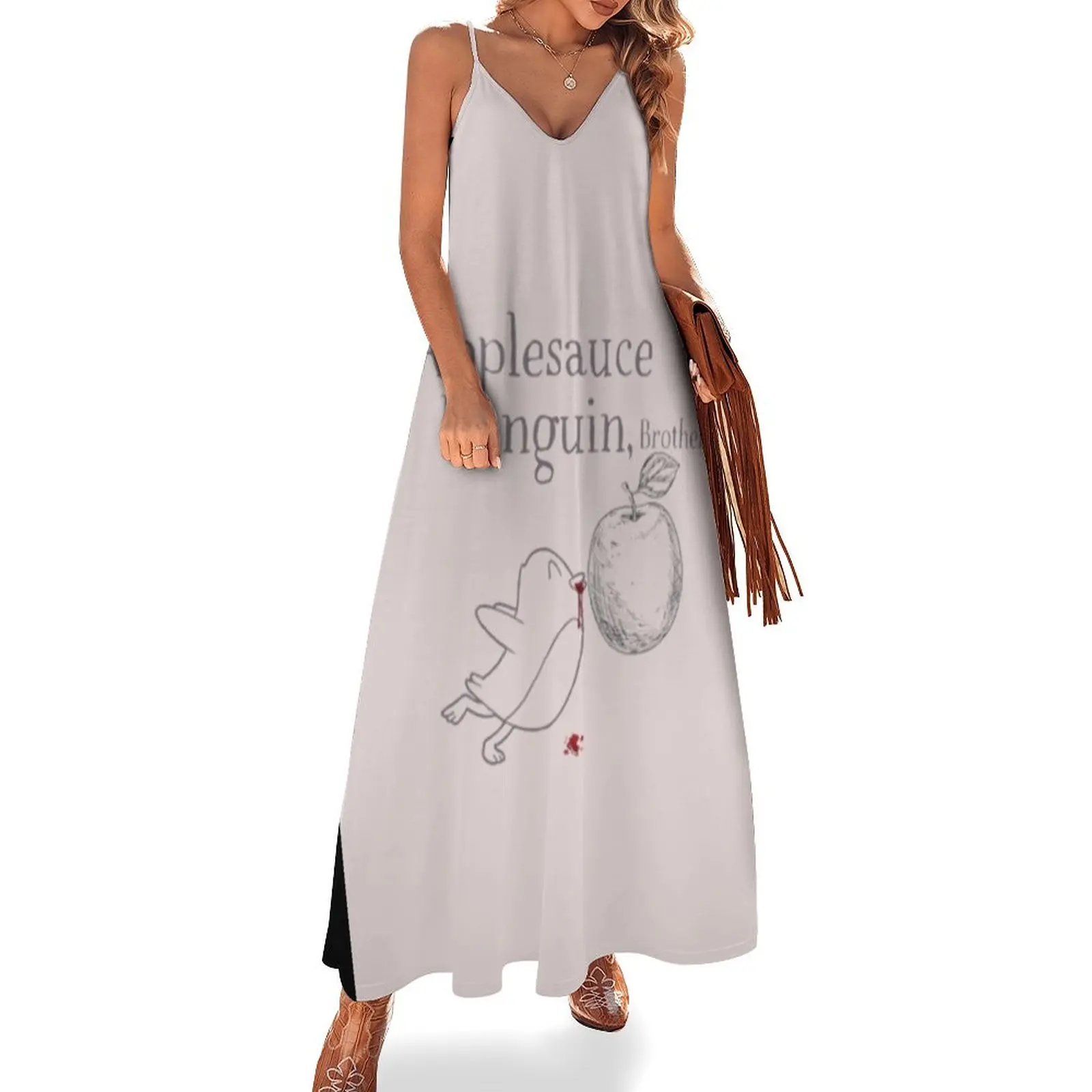 

TVD Applesauce Penguin, Brother Active Sleeveless Dress women's summer jumpsuit Womens dresses