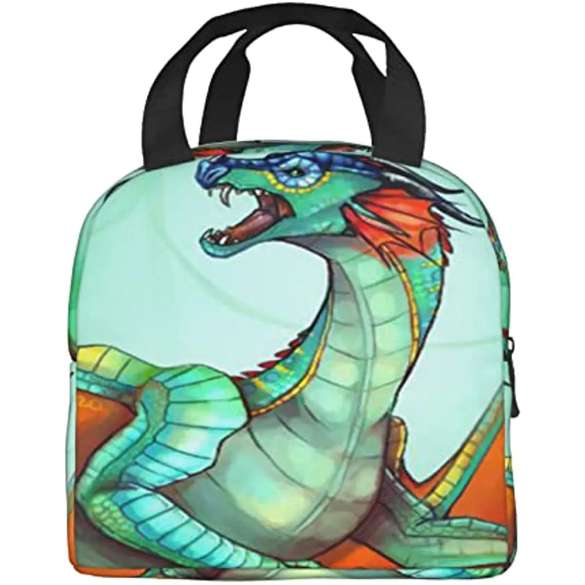 Lunchbag وينغس _ of_dragons_fire الطلاب الحفاظ على الحرارة علب الاغذية بينتو حقيبة يد وجبة خفيفة حزمة لمكتب المدرسة