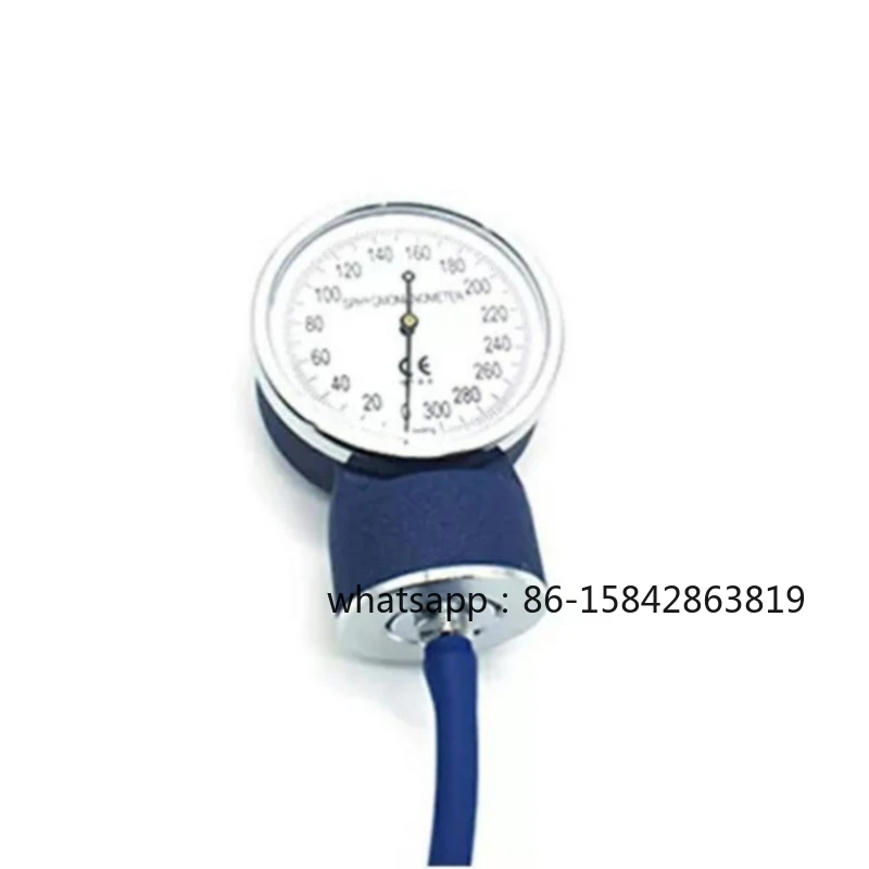 Blue Nylon Pressure Infusion Bag 500ML 1000ML Double Tubes with Metal Aneroid Gauge