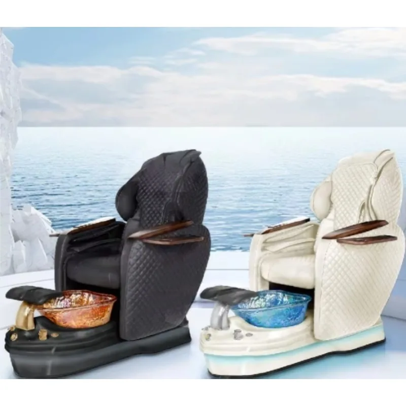 

Modern Luxury Pedicure Massage Chairs Foot Spa OEM Adjustable Color Vibration for Nail Salon