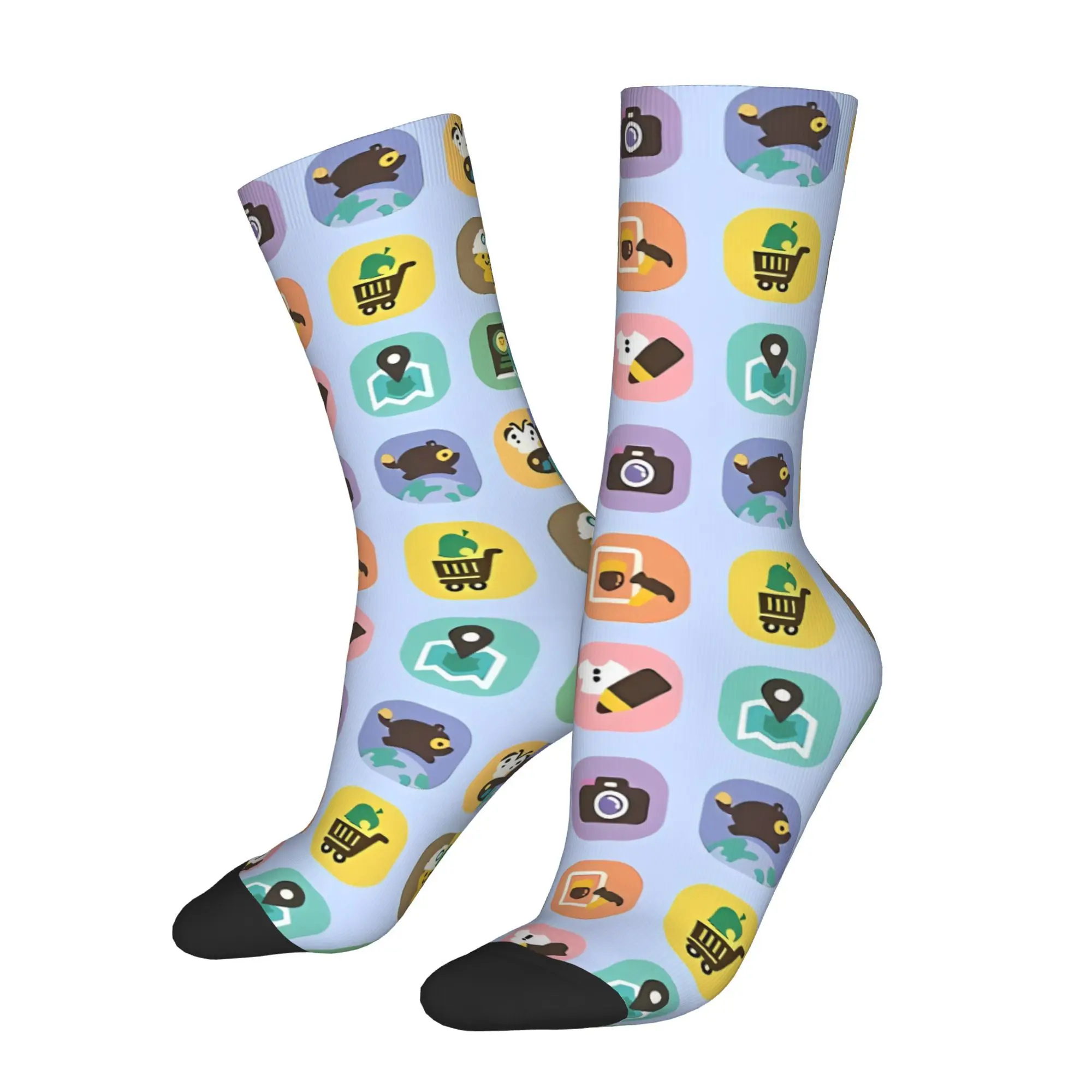 

Funny Crazy Sock for Men Nook Harajuku Animal Game Quality Pattern Printed Crew Sock Seamless Gift