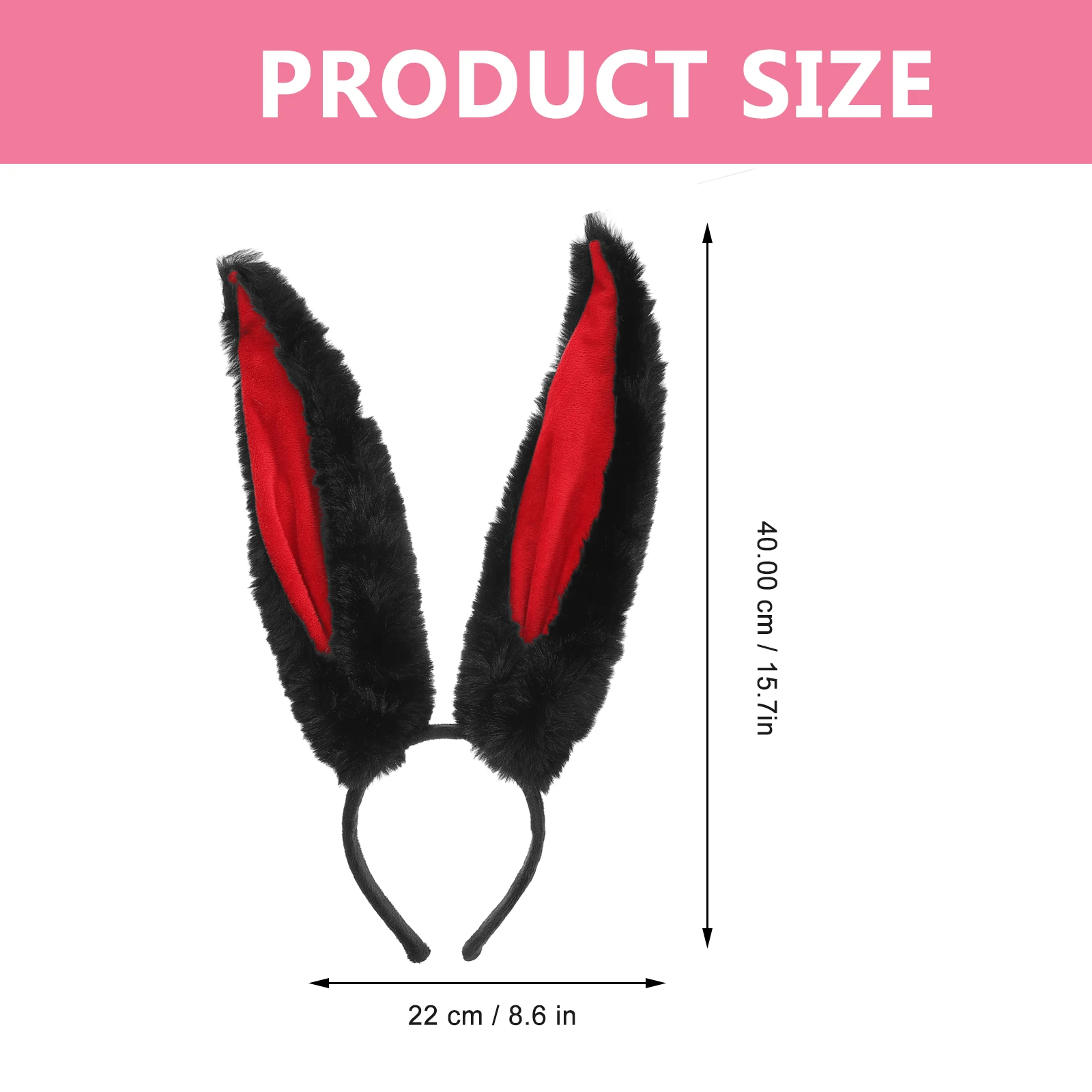 

2 шт., повязка на голову с заячьими ушками, вечерние уши, аксессуары для волос для взрослых и девочек, Jumbo Bands, коричневые бегущие животные