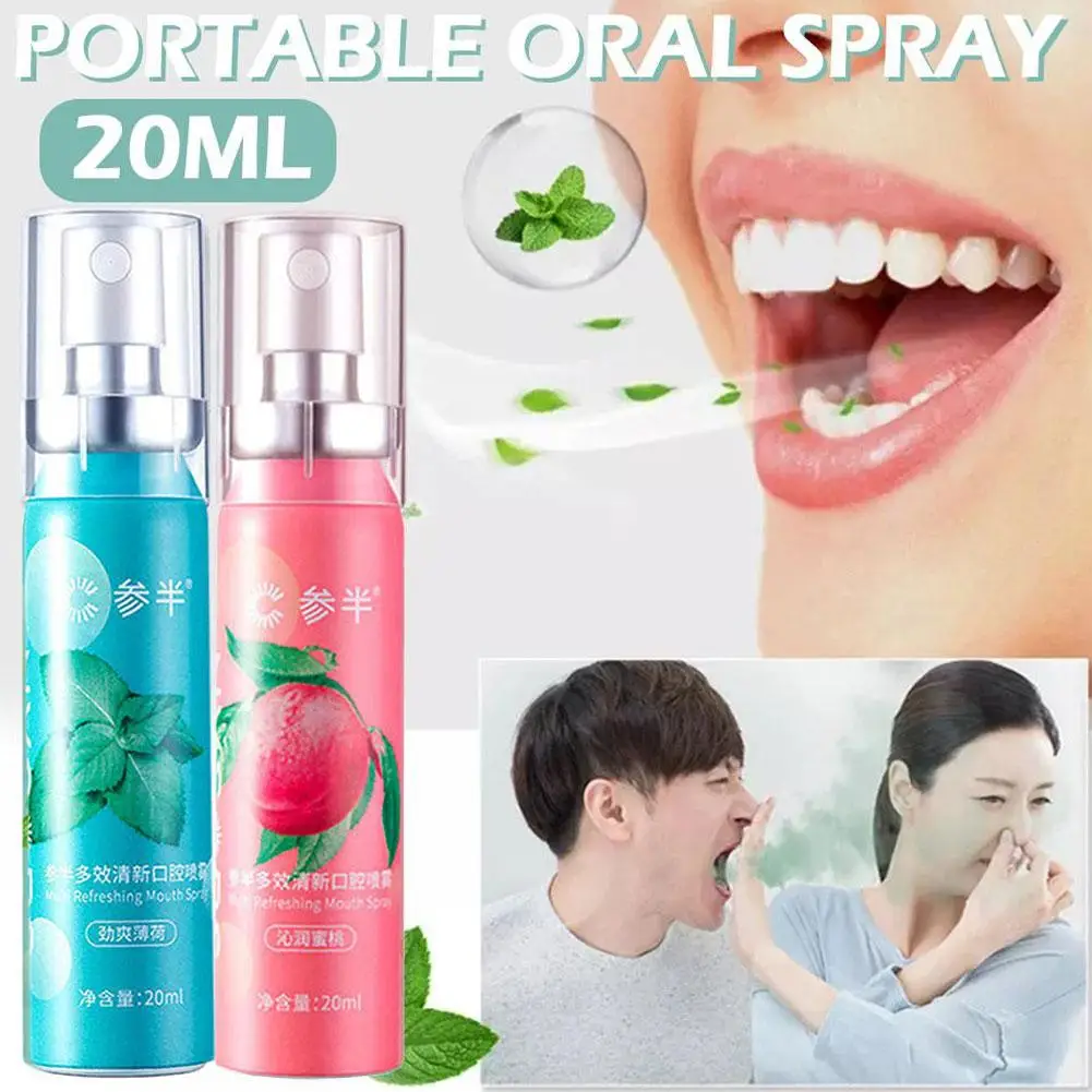 Désodorisant à la menthe portable, vaporisateur buccal, haleine fraîche, mauvaise prière, enlever le dépistolet ant, parfum Chev, haleine durable, Od Z9N9