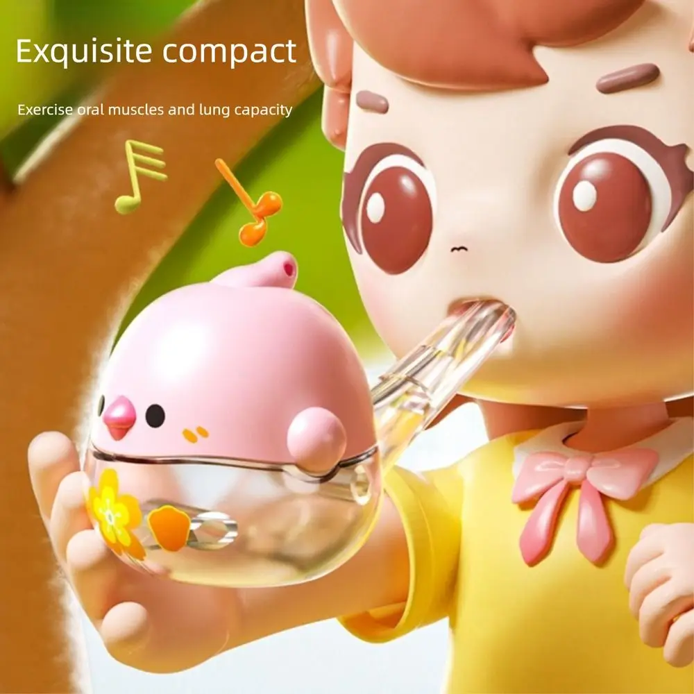 Nette Mund Muskel Training Wasser Vogel Pfeife Transparente Cartoon Pfeife Kann Wasser Musik Instrument Babys hinzufügen
