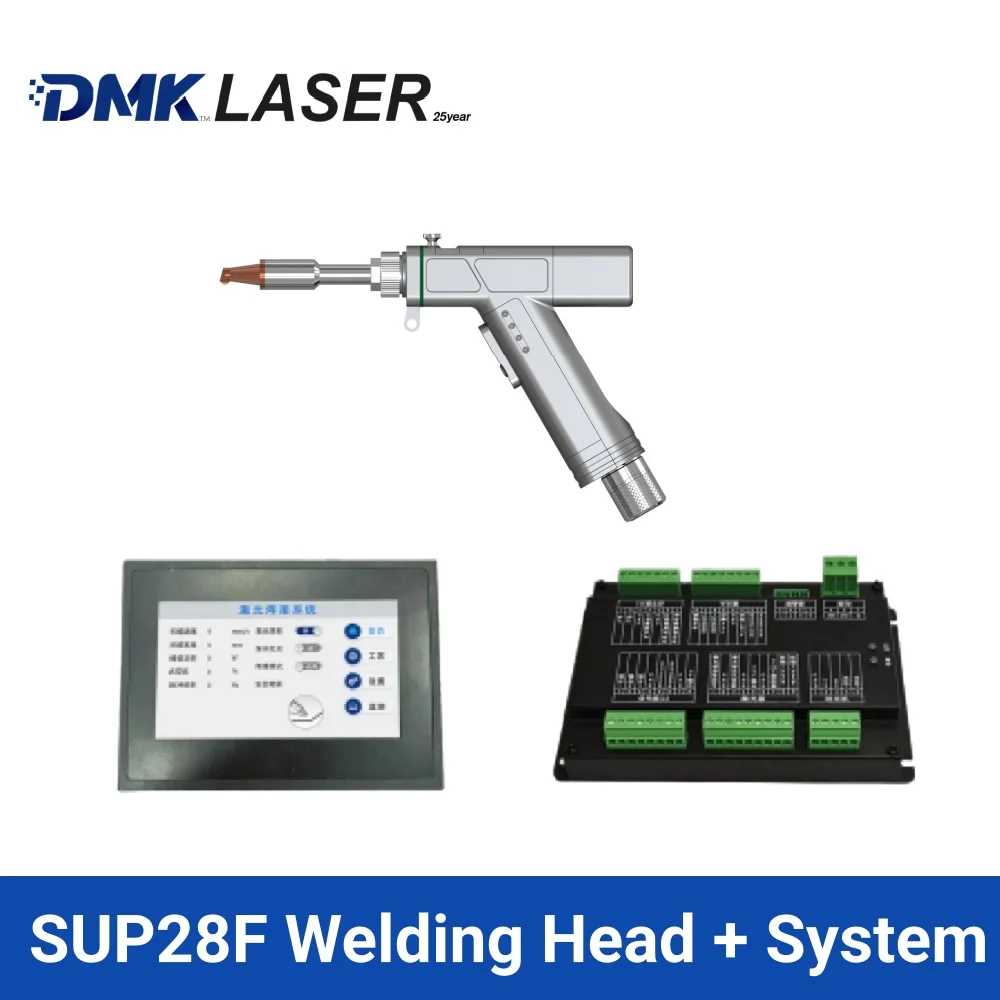 CQWY SUP28F Gefasst handheld air cooling 4 in 1 laser welding head 3000w cleaning/cutting/pass cleanig welder gun with sysytem