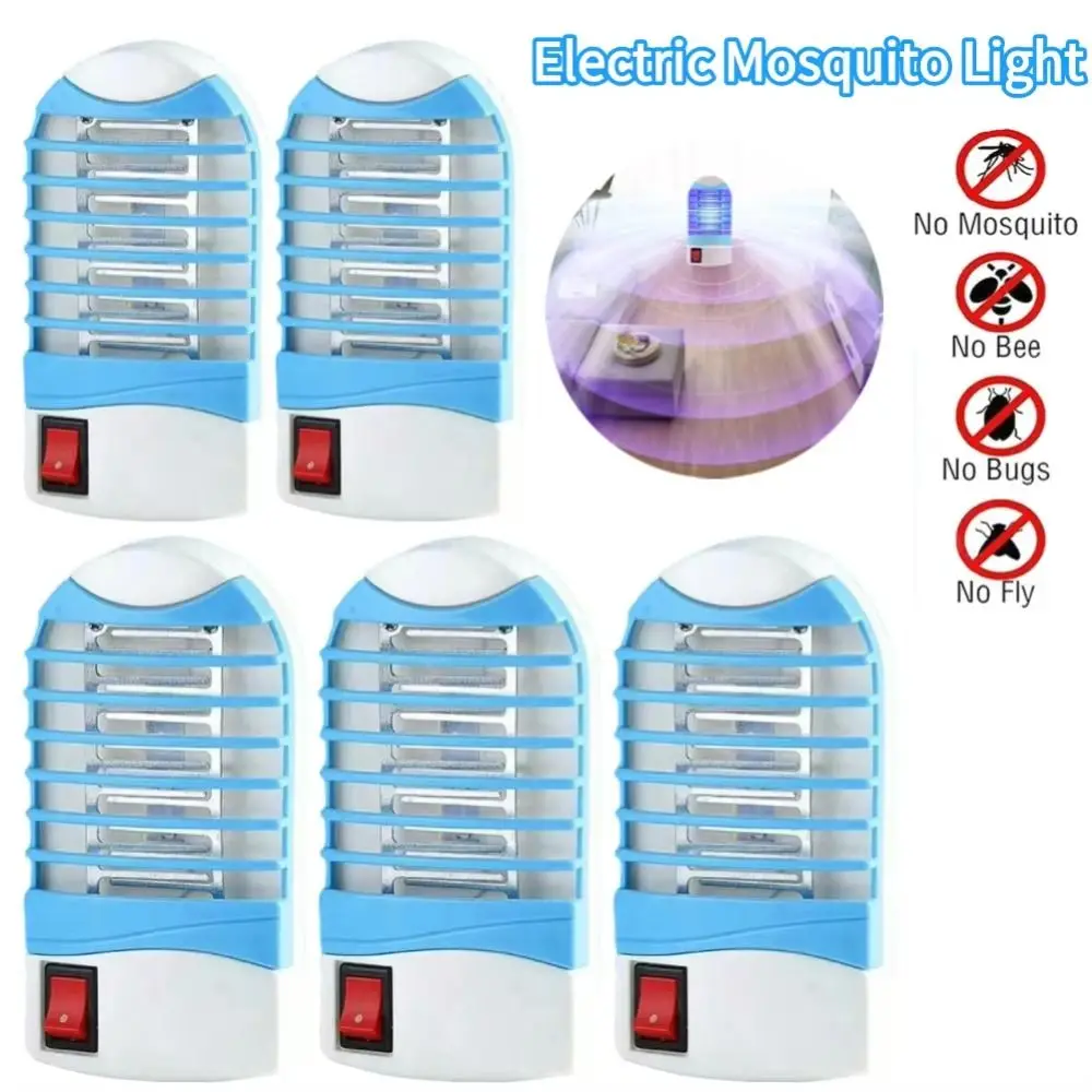 Durable Blue Light Electric Mosquito Killer Safety Energy-saving Fly Swatter Pug-in Mosquito Repellent Lamp Indoor Household