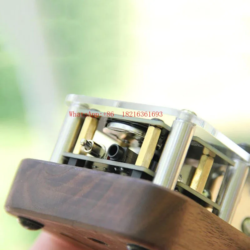 Limited Edition Retro Wind Code Telegram Key Black Walnut Stainless Steel CW Paddle Key