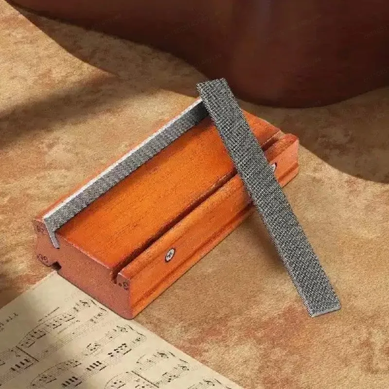 All-in-One Guitar Fret Repair File | 3/23/35 Degree Crowning & End Dressing Tool, Professional Luthier Polishing File