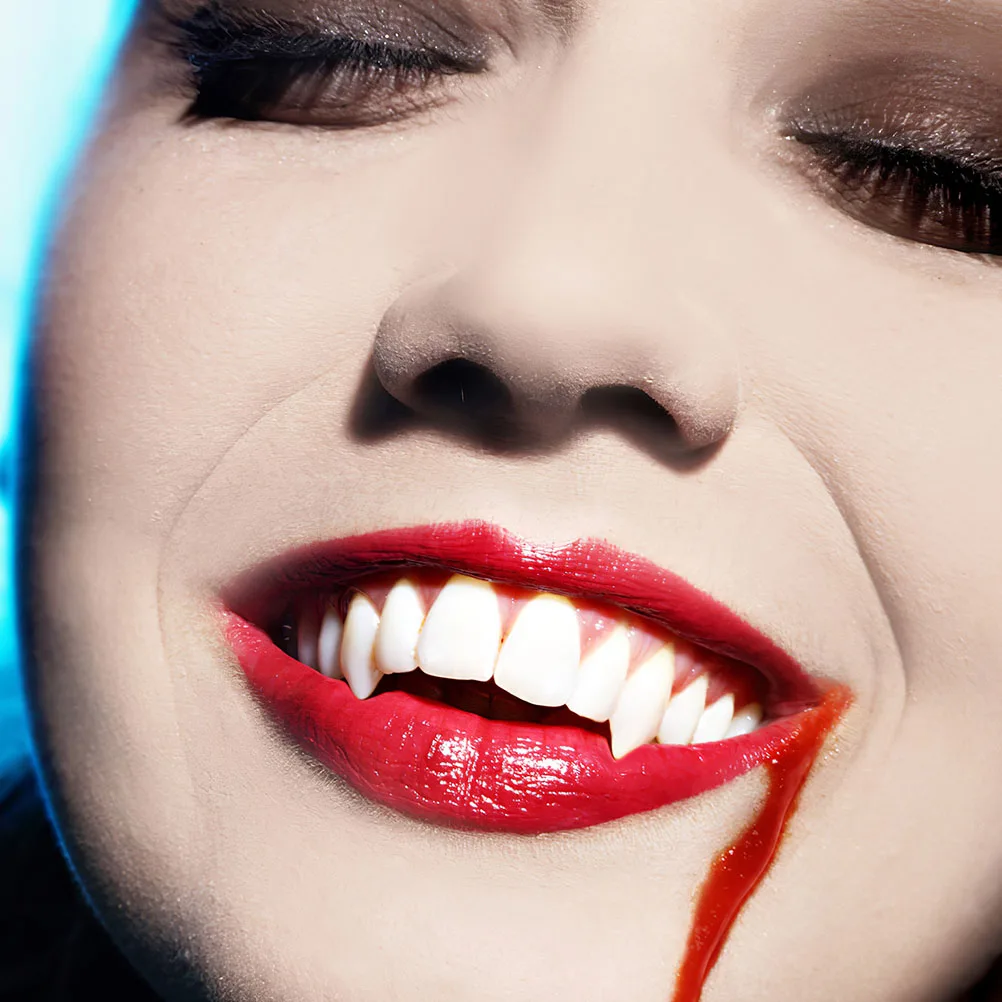 

9 Pairs Vampire Dentures Simulation Tooth Halloween Costume Accessories Fangs for Adults Fake Party Decorations Props Cosplay