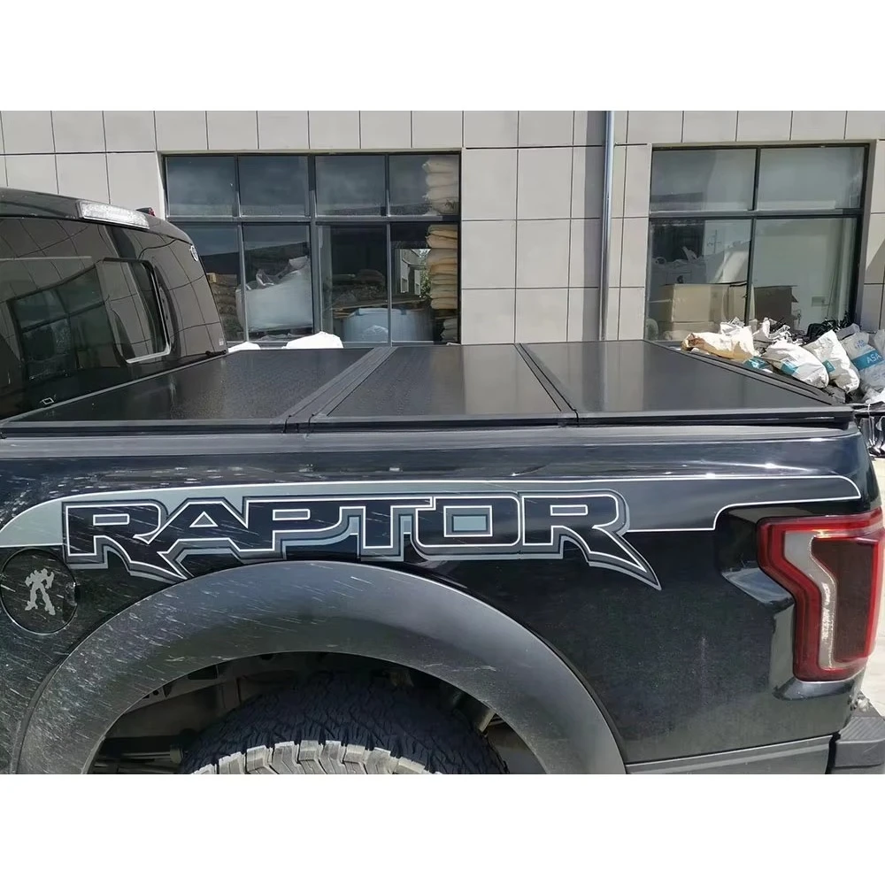 عالية الجودة الألومنيوم اكسسوارات السيارات لاقط الصلب ثلاثي أضعاف شاحنة غطاء السرير غطاء تونيو ل Ram 1500 2500 3500 6.4 ''السرير #2