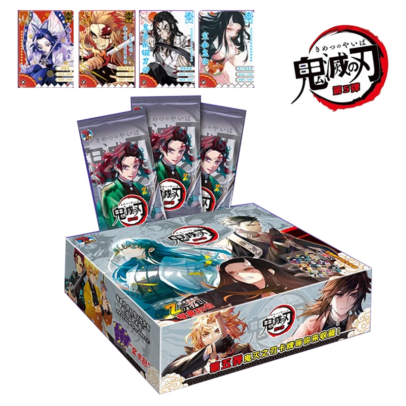 Carte Demon Slayer Set completo Diamond Flash Rare SSP SP Carta Tanjirou Kamado Nezuko Collezione di personaggi Carta Giocattolo per bambini Regalo